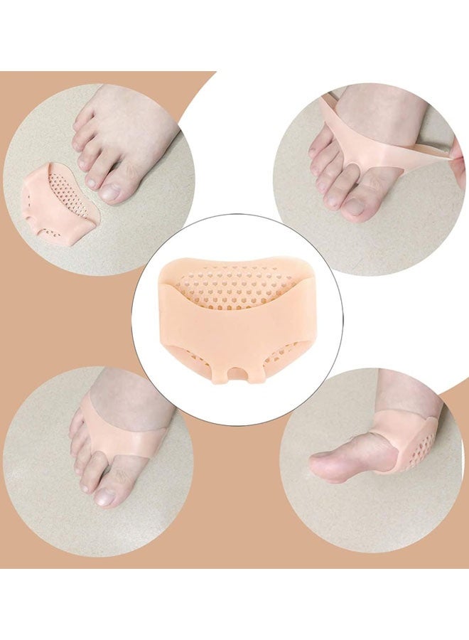 زوجان من وسادات مشط القدم ووسادات مقدمة القدم للنساء والرجال، وسادات لتخفيف آلام القدم، وسادات مقدمة القدم لعلاج ورم إبهام القدم، وسادة لمقدمة القدم - Image 5